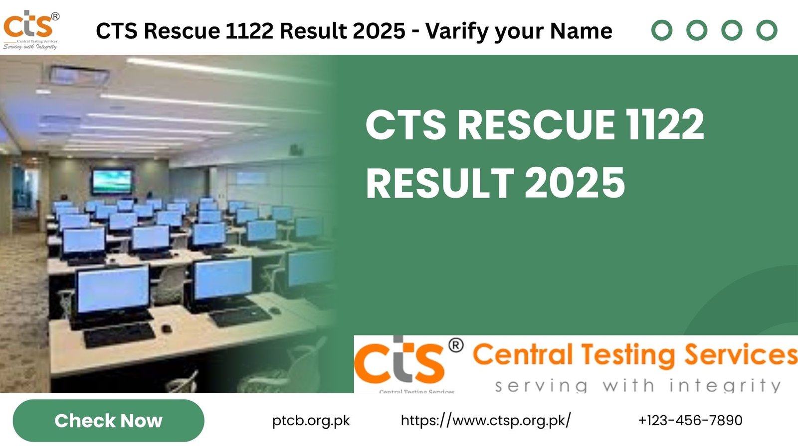 CTS Rescue 1122 Result 2025 - Varify your Name